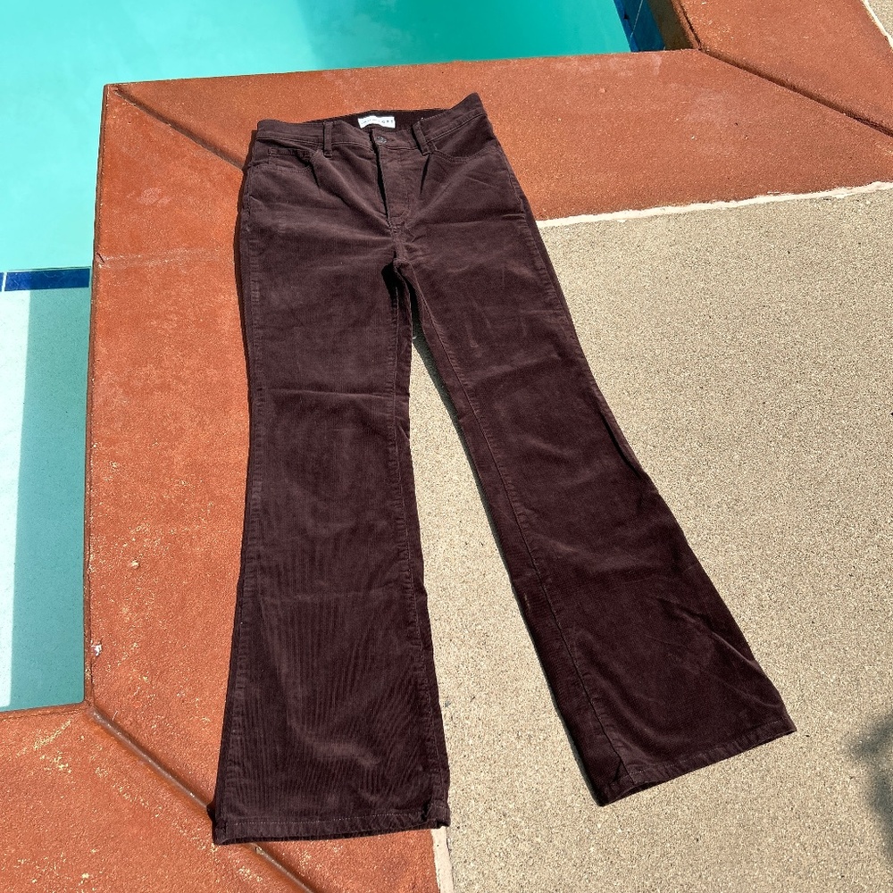 LOFT Dark Brown Corduroy Pant 27 4P